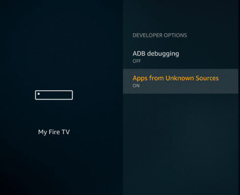Enable Unknown Sources - Morph TV on Fire TV & FireStick