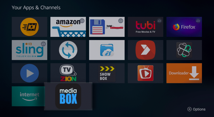 MediaBox HD App Download on Fire TV Devices - Successful