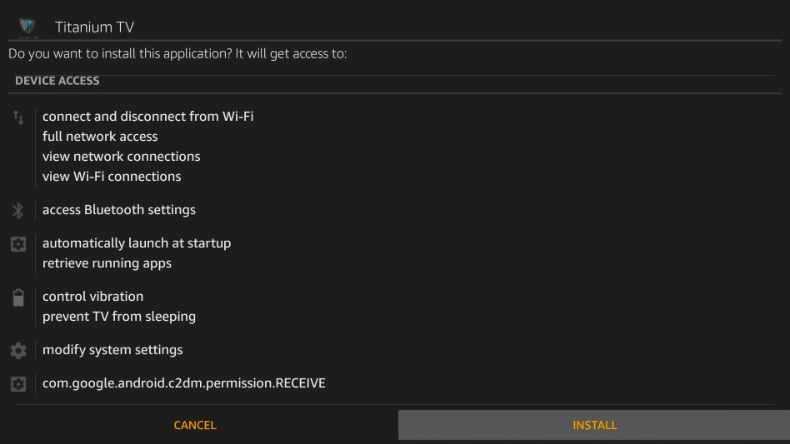 Install Titanium TV APK on FireStick