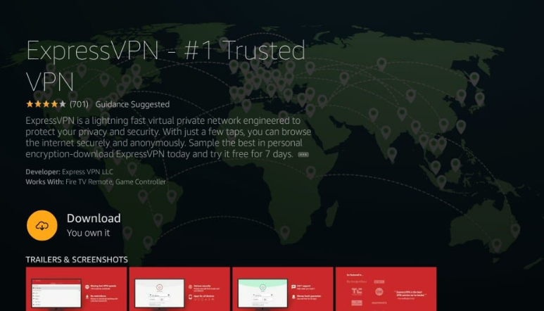 open ExpressVPN app