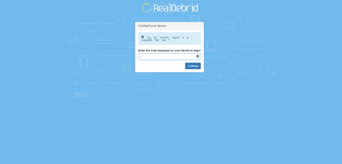 go to real debrid site