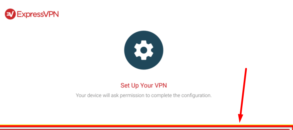 open ExpressVPN and continue