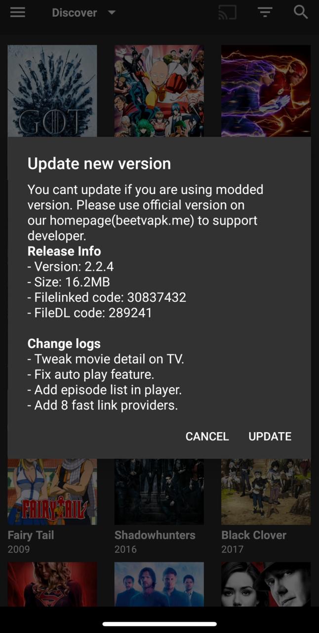 BeeTV APK v2.2.4 Download - Changelog