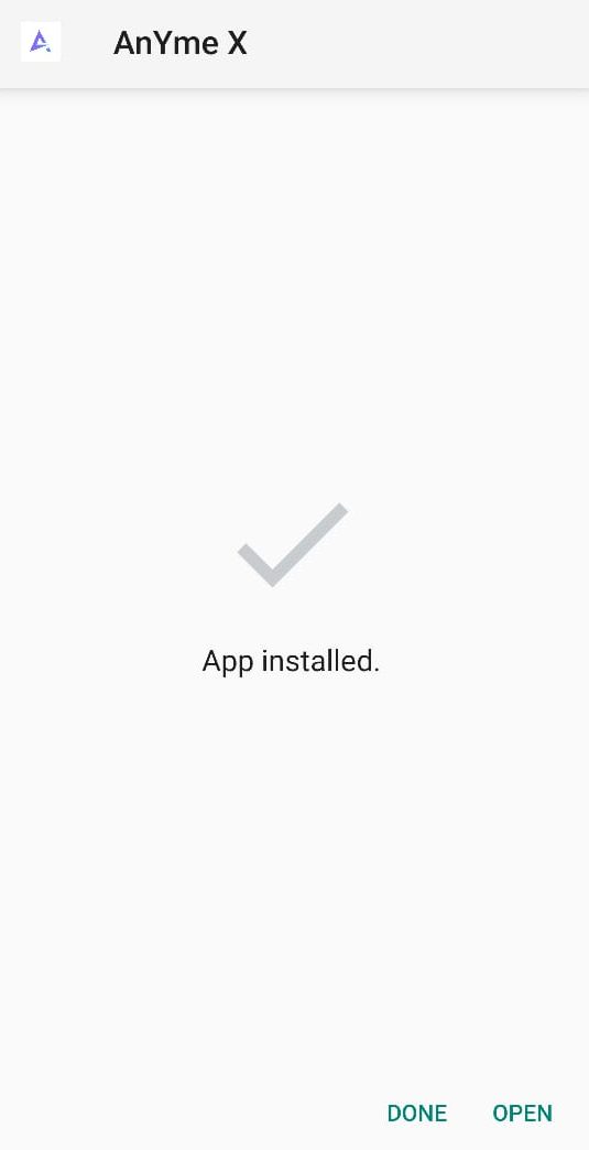 AnyMe X APK Installed