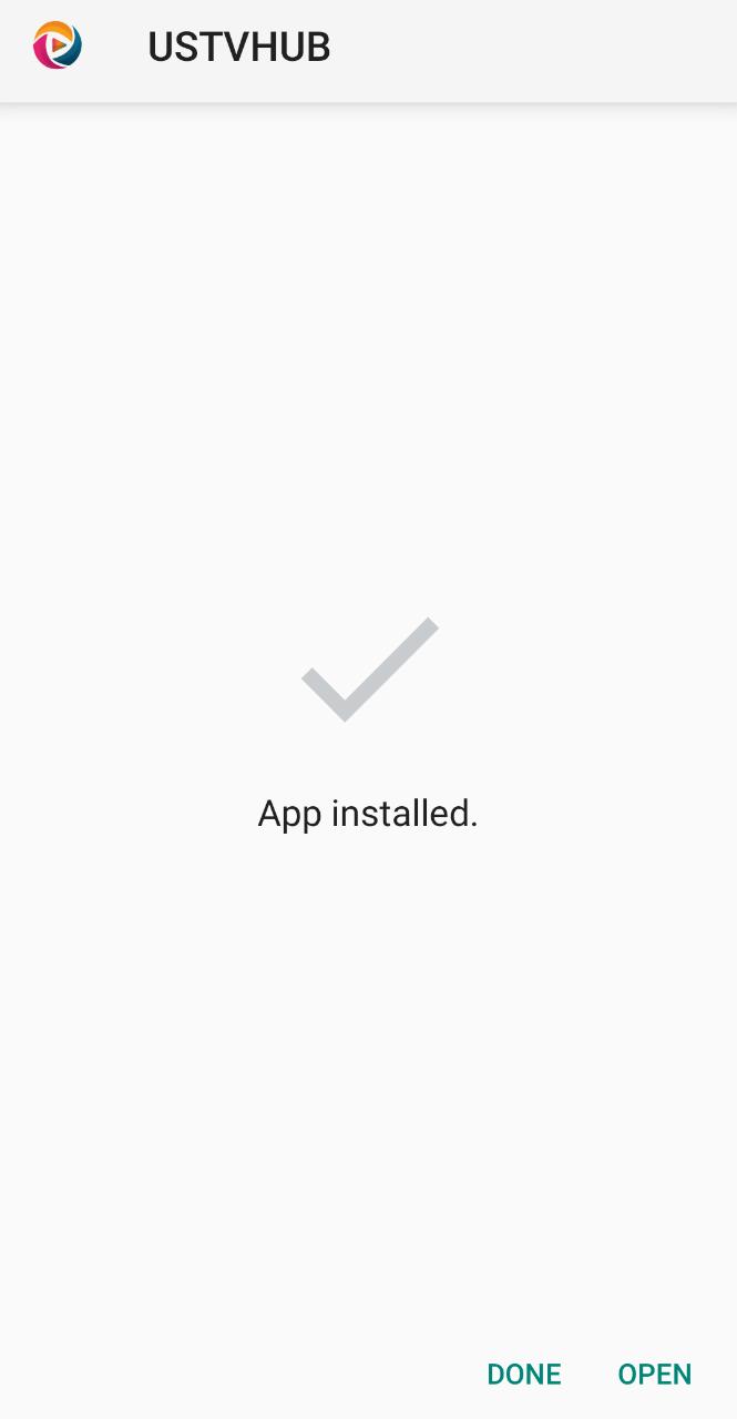 USTVHUB APK INSTALLED