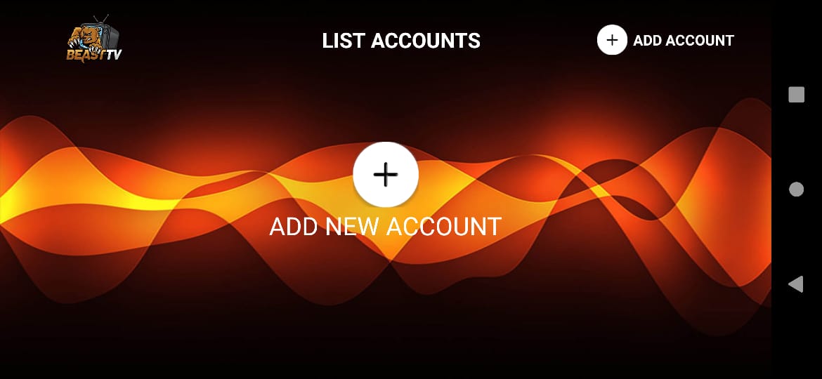 Add Account Beast TV APK