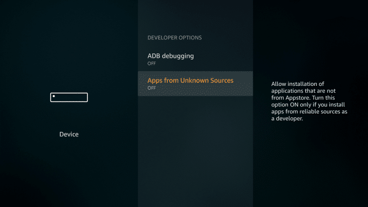 enable Apps-from-unknown-sources-Strix-app-firestick