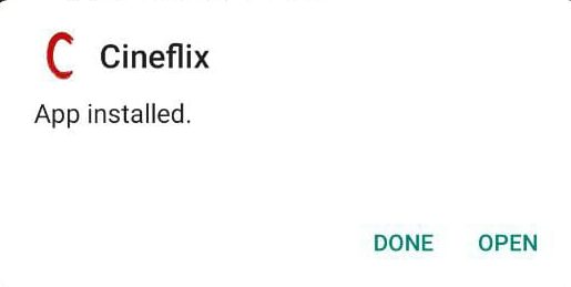 CINEFLIX INSTALLED