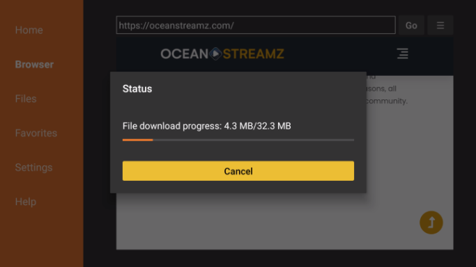 Installing Ocean Streamz APK on FireStick and Fire TV